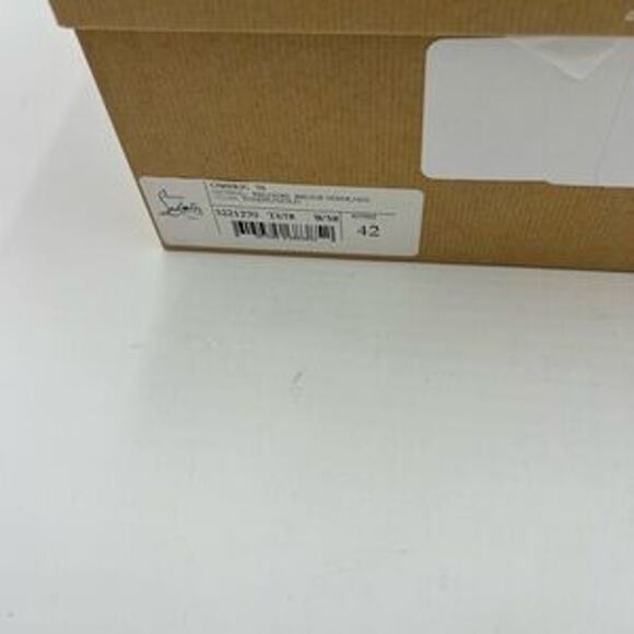 Christian Louboutin Mens LOUBI mystery OMERIC velvet with gold embroidery 42 - Picture 6 of 13